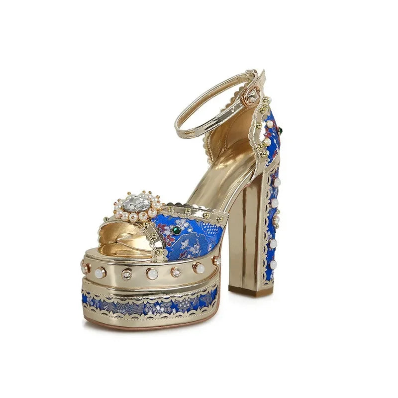 European and American Thick High Heels