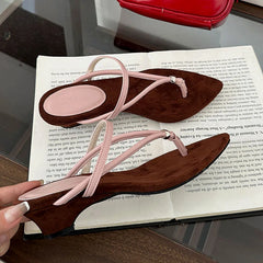 Flip flops Heeled Sandals Pumps Pointed Toe Low Heel Slides Slippers Shoes