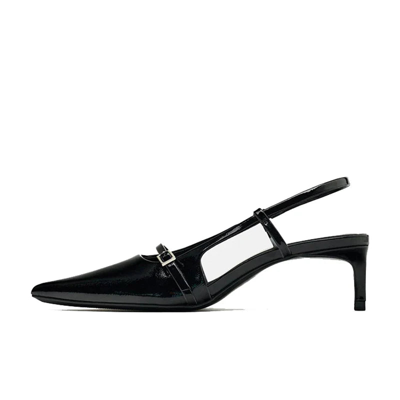 Pointed Toe High Heels Design Style Thin Heels Banquet Party Sandalias Shoes