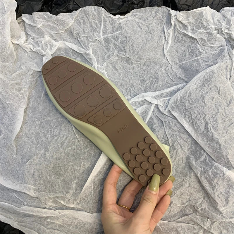 Flats Ballerina Shoes Brand Square Toe Flat Ballet Shoe Casual Slip On Loafers zapato