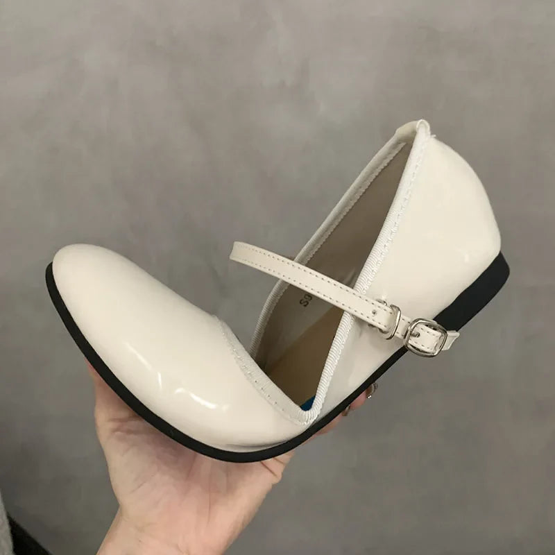 Footwear Shallow Flats With Shoes Round Toe Buckle Strap Flats Mary Janes Lolita Shoes