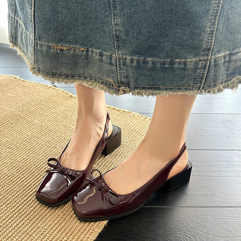 Cover Toe Causal Street Style Dress Singbacks Mules Shoes Zapatos De Mujer