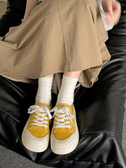 Shoes Platform Casual Sneakers Black Flats Soft Clogs Espadrille Retro Fabric Leisure Canvas Flat Blac