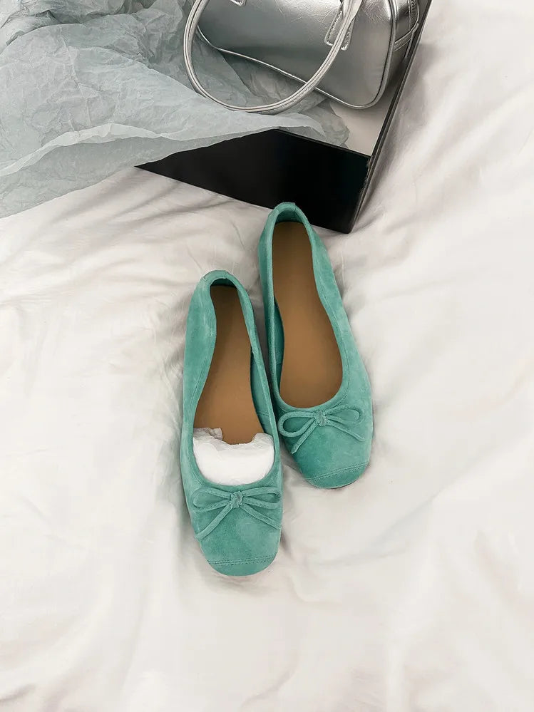 and ballet flat shoes work professional leather single shoes shoes ladies