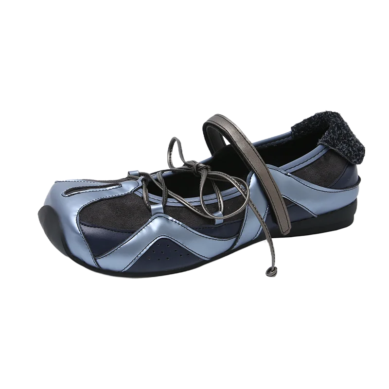 Sport Shoes Flats Sneaker Loafers Shoes Lace Up Ballet Running Zapatillas Mujer
