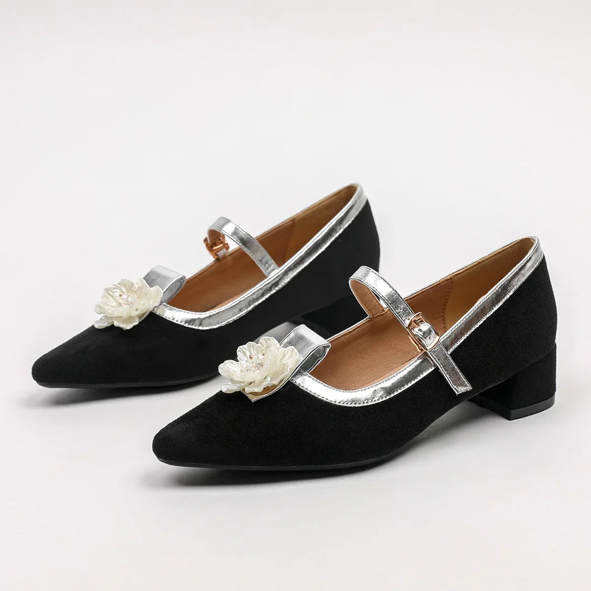 3cm Heels Velvet Shoes Roman Style 5cm Rubber Med Flock Rome Slides PU Hoof 3cm Heels African Shoes 5cm Roman Velvet Med R