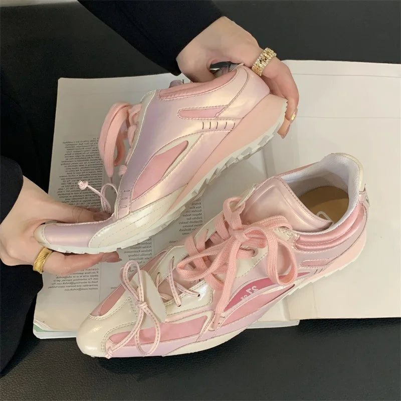 Butterfly-knot Pointed Toe Flats Heels Shoes T-tied Casual Sandals Elegant Mule Zapatos De Mujer