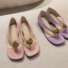 Leisure Toe-Open Sandals Slippers Trendy Rubber Bottom Flat Head Casual Slip-On Shoes High Aesthetic Value