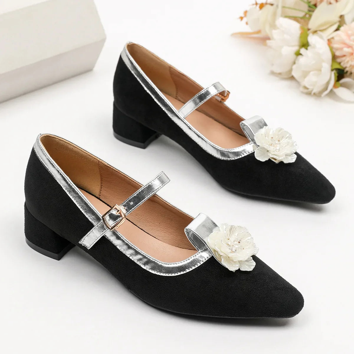 3cm Heels Velvet Shoes Roman Style 5cm Rubber Med Flock Rome Slides PU Hoof 3cm Heels African Shoes 5cm Roman Velvet Med R