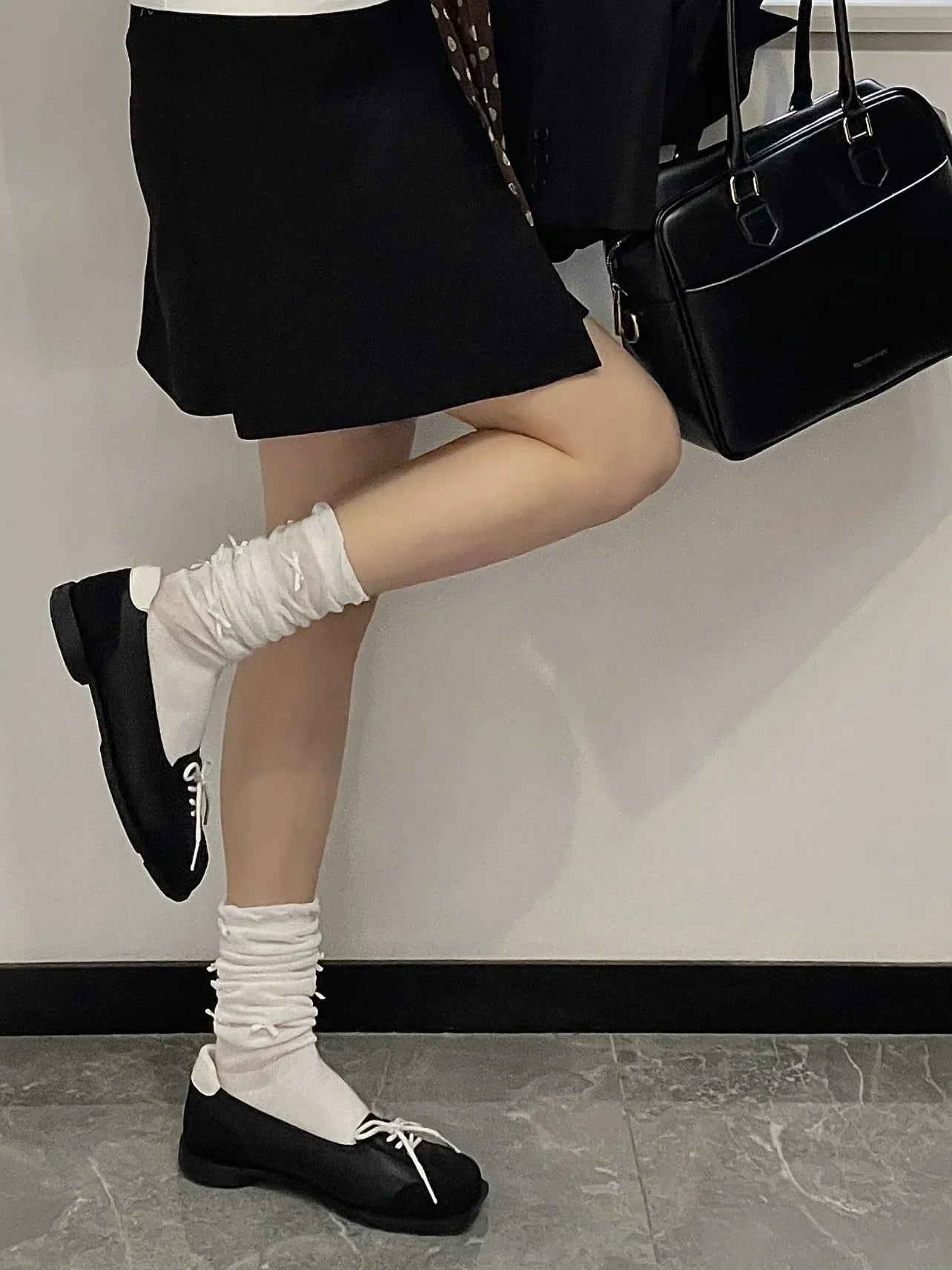 Shallow Sport Ballet Shoes Square Toe Round Flat Bottom Cross Tied Mixed Colors Mary Jane Shoes Slip on Shoes