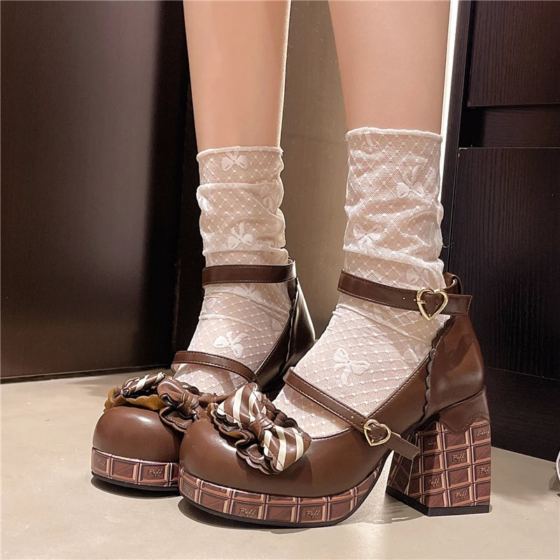 Sweet Girls Lolita High Heels Platform Shoes