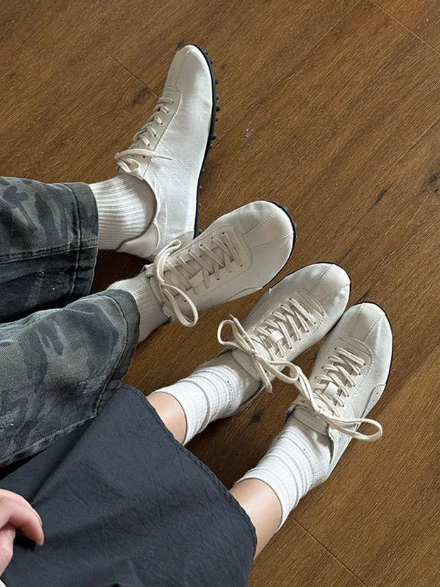 Men High Quality Lace-Up Comfortable Soft Sole Flatsshoes Outdoor Casual Breathable Sneakers Fitness Shoes Male Shoes