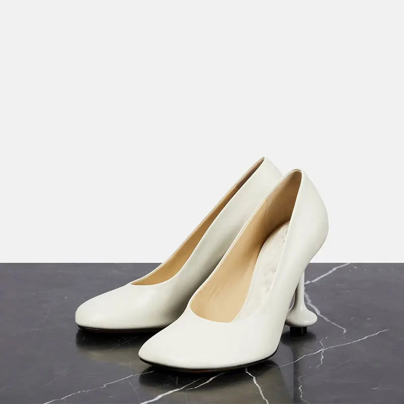 Star style Square toe Soft Leather Office Lady Stiletto High heels Party