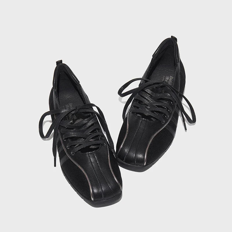 Ballet Style Flats Lace-up Retro Mary Jane Comfortable Lightweight Ballet Sneakers