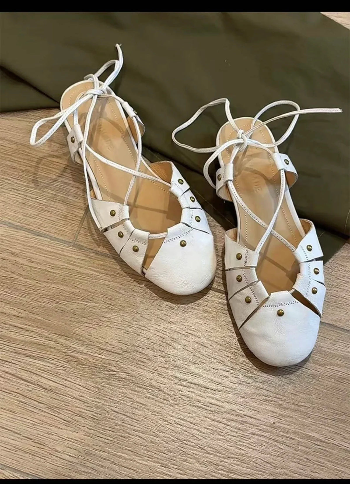 Flat Sandals Woman Slippers Slingback Trend Dress Shallow Soft Leather Comfort Sandalias