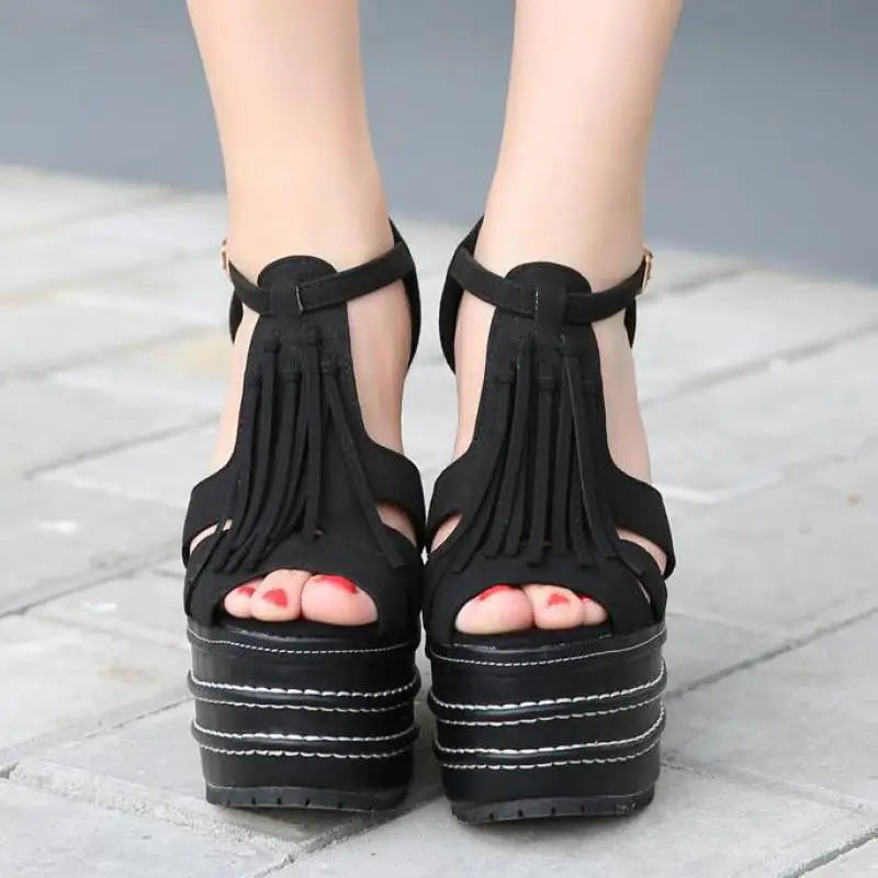 16cm High Heels Sandals shoes Candy Color Shoes