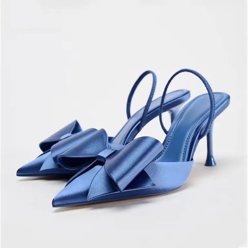 Square Rhinestone Mid Heels Pumps
