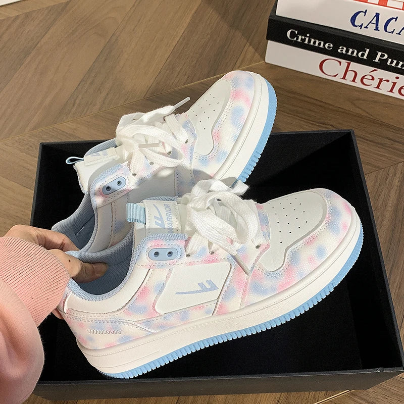 Sports Shoes Lady Clogs Platform Casual Sneakers All-Match Basket Creepers Small Breathable Leisure Shoes Pla