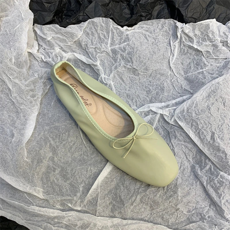 Flats Ballerina Shoes Brand Square Toe Flat Ballet Shoe Casual Slip On Loafers zapato