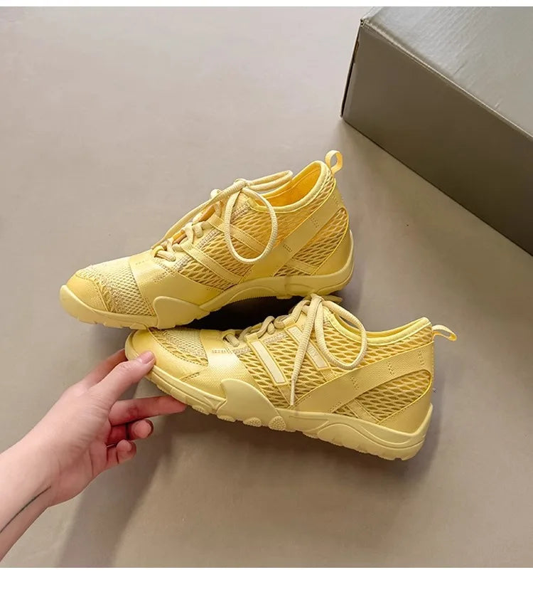 Students Running Shoes Mesh Breathable Casual Sports Shoes Lightweight Comfortable Soft Sneakers Mujer Zapatos