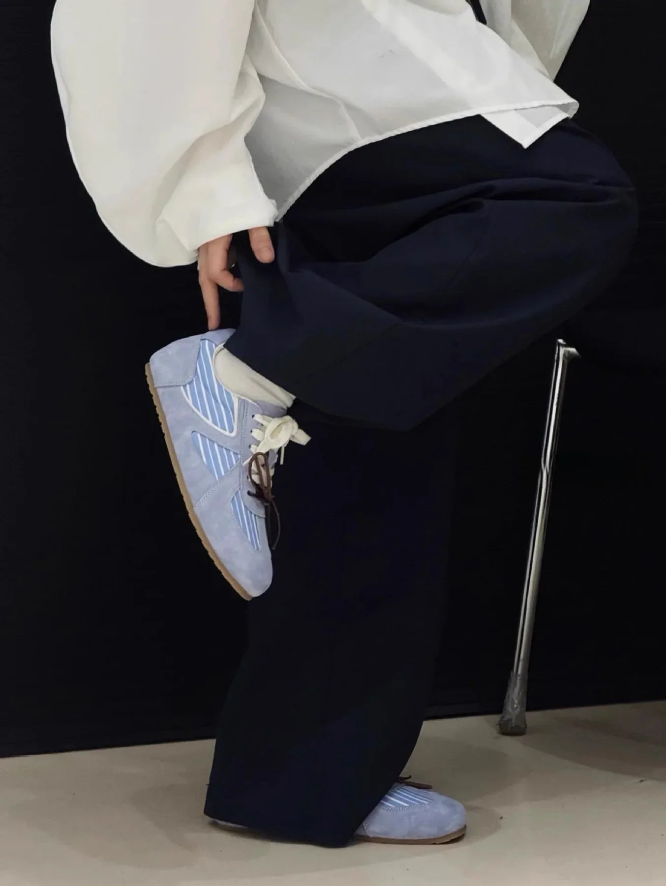 Retro Concise Round Toe Shoes Korean Hot Style Casual Comfortable Soft Sneakers Elegant Shoes