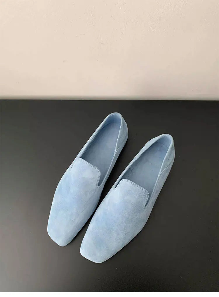 Loafers Comfortable Commuter Shoes Casual Flats Walking Schoenen Dames Sliders Square Head Flat Sho