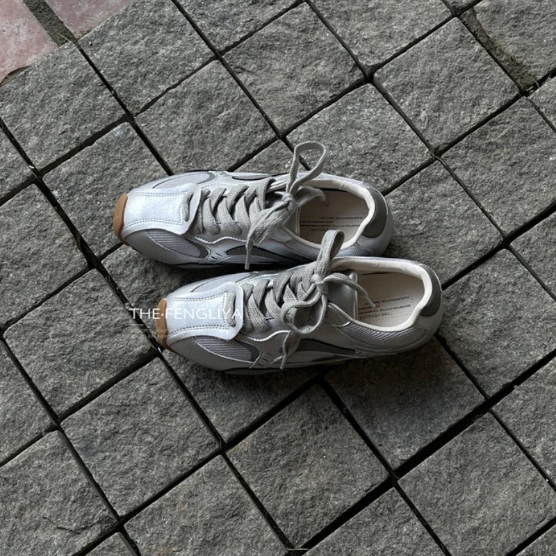 Sports Shoes Breathable Soft-Soled Forrest Gump Shoes Genuine Leather Dad Shoes German Training Shoes