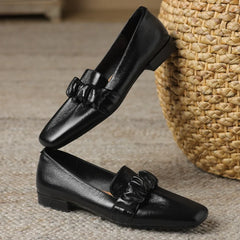 sheepskin slip-on flats elegant high quality soft comfortable daily slim ballet flats shoes