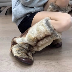 Hairy High Top Long Boots