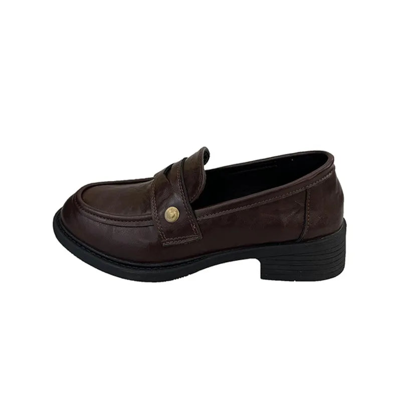 Flat Shoes Mary Jane Shoes Hot Sale Simple Causal Uniform Shoes Thick Bottom Non-slip