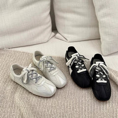 Flats Shoes Leather Shoes Moral Training Shoes Casual Flat Shoes Soft Sole zapatos de mujer
