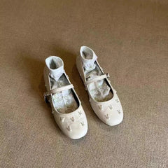 Leather Shoes Soft All-Match Shallow Mouth Modis Casual Sneakers Flats Round Toe Genuine Leather Dress Mary
