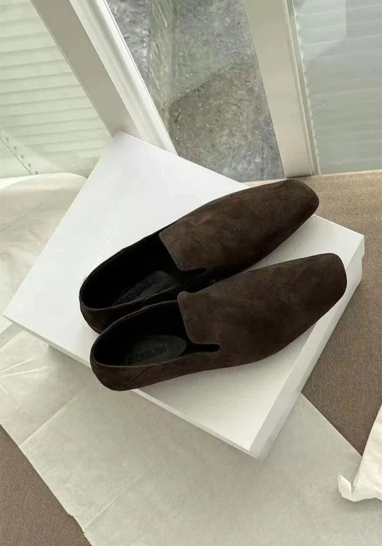 Loafers Comfortable Commuter Shoes Casual Flats Walking Schoenen Dames Sliders Square Head Flat Sho