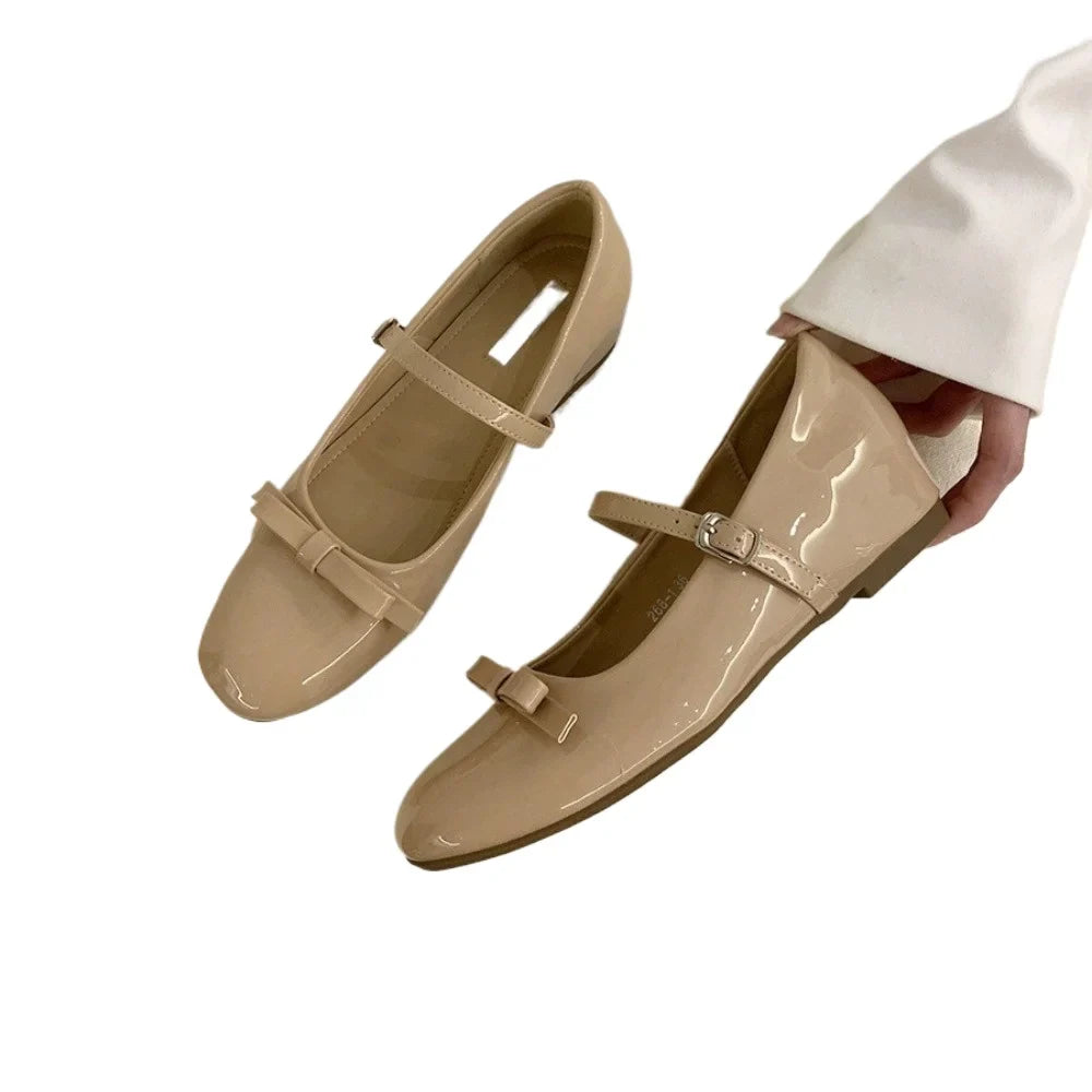 Shoes Increased Internal Beige Heeled Sandals Woman's Slippers Black Retro Mary Janes Increased Internal Shoes Beige