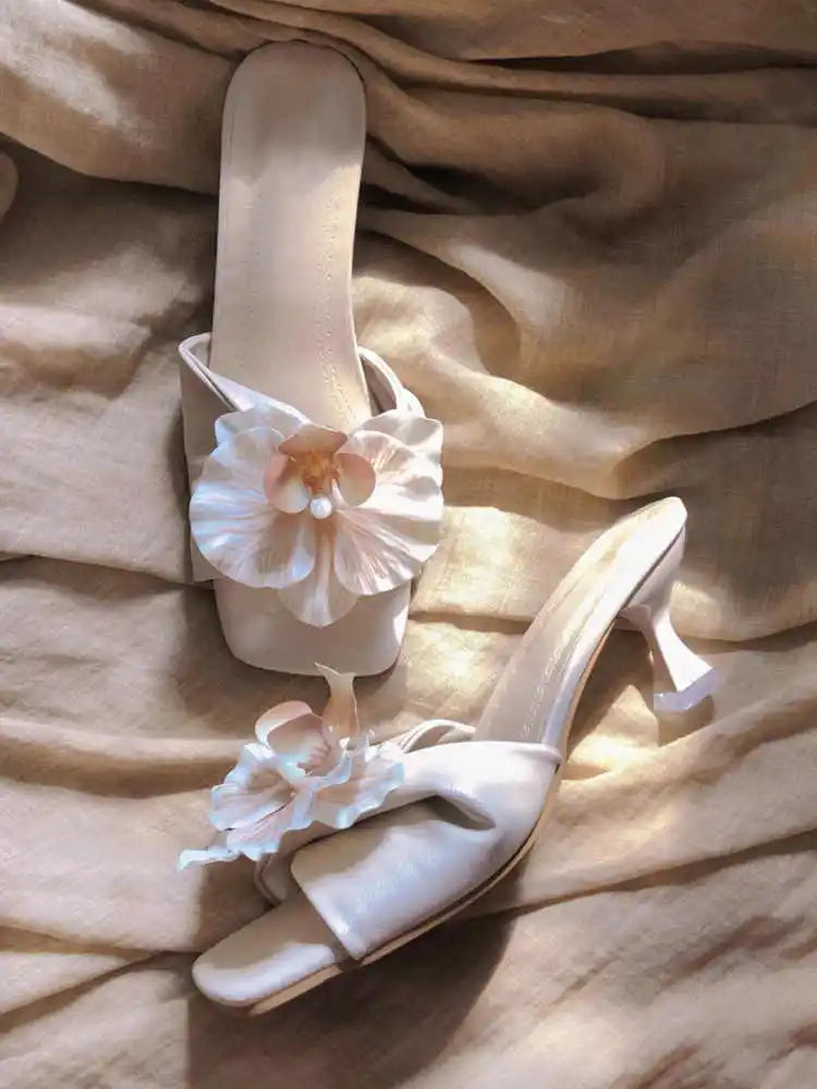 Flower Slippers Casual Comfort Outdoor Shoes Casual Dress Street Style Slides