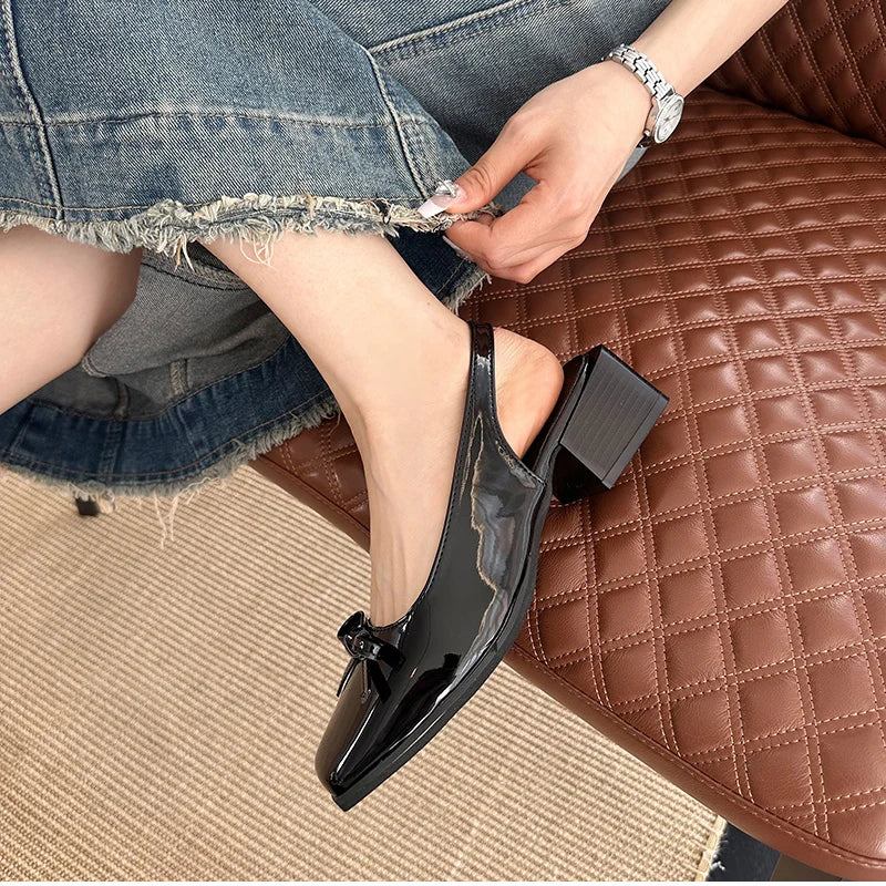 Cover Toe Causal Street Style Dress Singbacks Mules Shoes Zapatos De Mujer