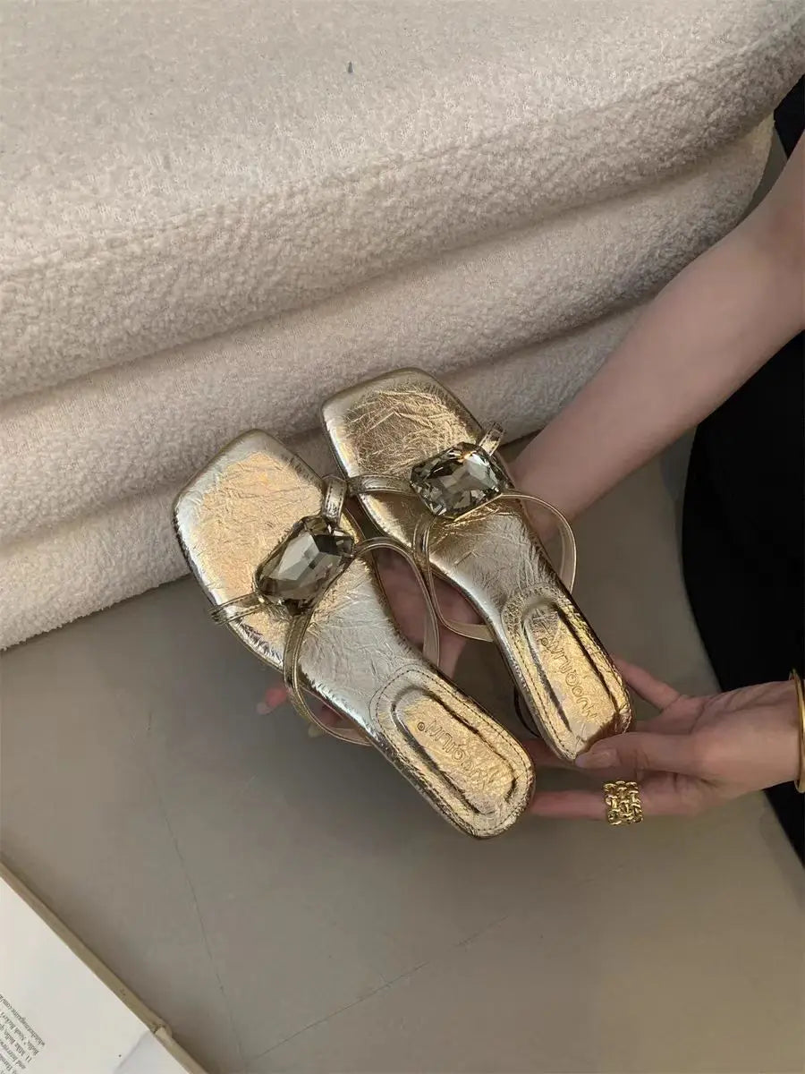 Flip Flop Open Toe Flats Slippers Shoes Comfort Soft Sole Beach Vacation Slides