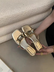 Flip Flop Open Toe Flats Slippers Shoes Comfort Soft Sole Beach Vacation Slides