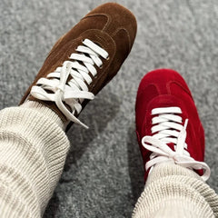Sports Shoes Genuine Leather Thick-Soled Single Shoes 2025Retro Sports Forrest Gump German Training Shoes