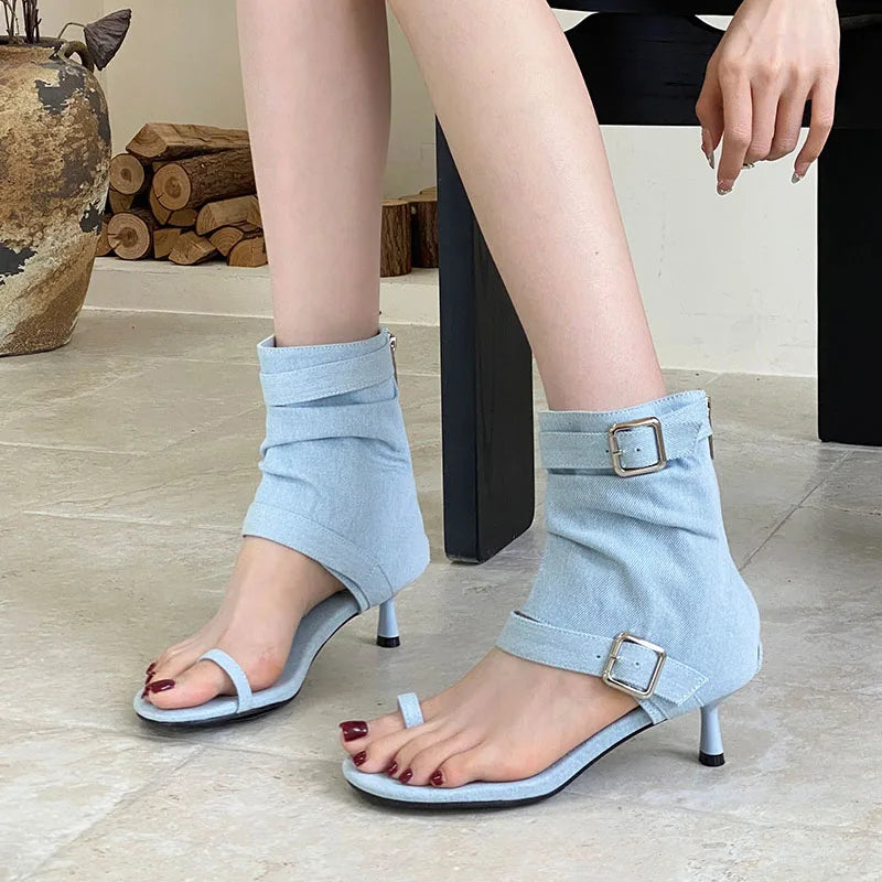 Low Heel Footwear Open Toe Sandals Boots