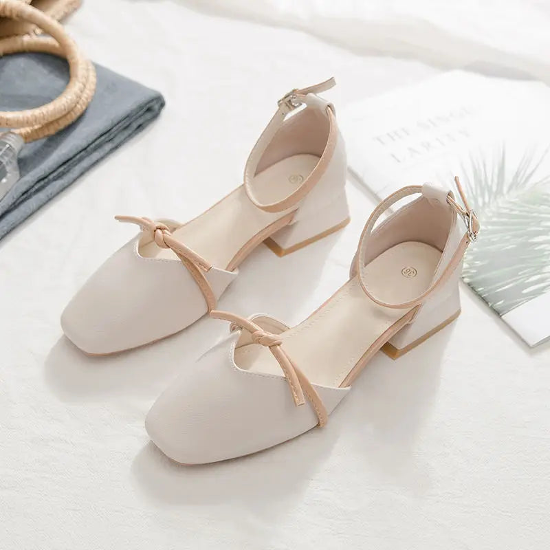 Shoes Pearl Square Heels