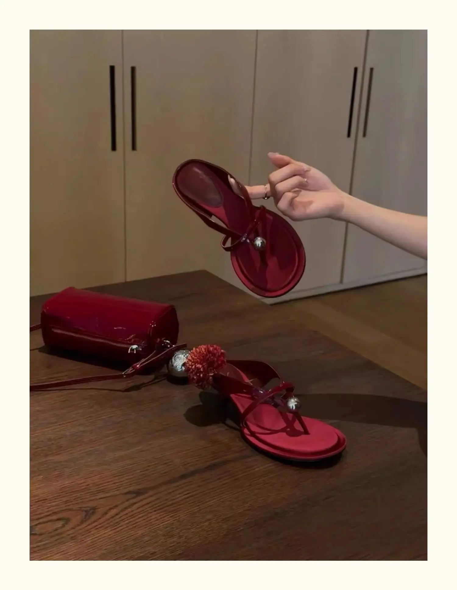 Clip Toe High Heels Sandals Shoes Woman Brand Beach Flip Flops Shoes Slingback Slides
