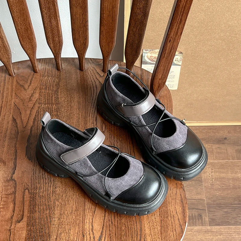 Shallow Sport Mary Jane Shoes Concise Outdoor Pumps 2026 Thick Bottom Shoes