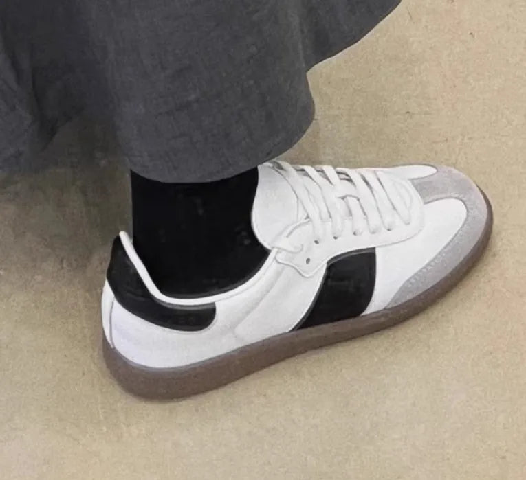 Genuine Leather Outdoor Walking Shoes Casual Sports Platform Shoes