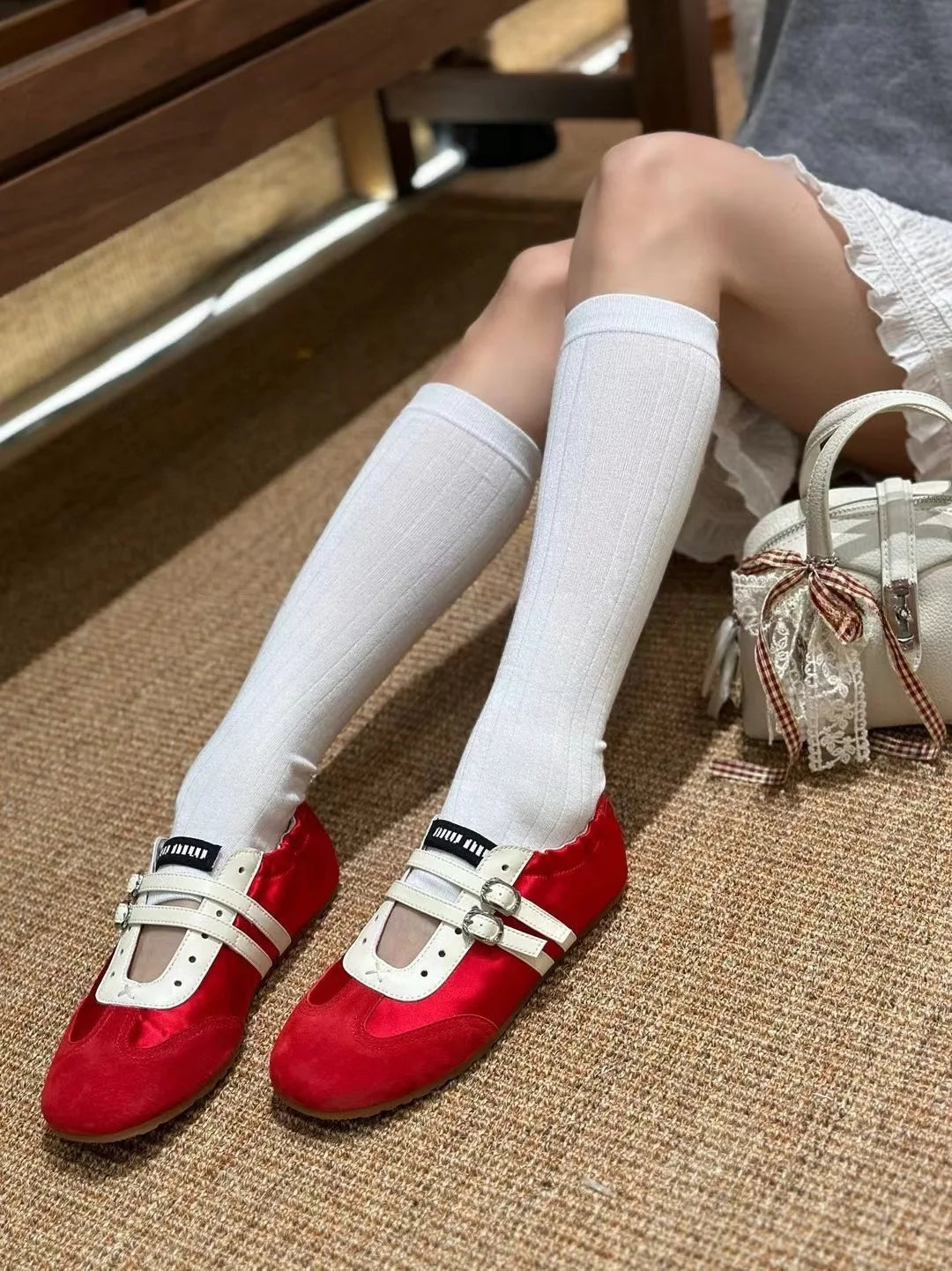 Flats Sports Shoes Sneakers Casual Shallow Loafers Shoes Walking Ballet Trend Sneakers