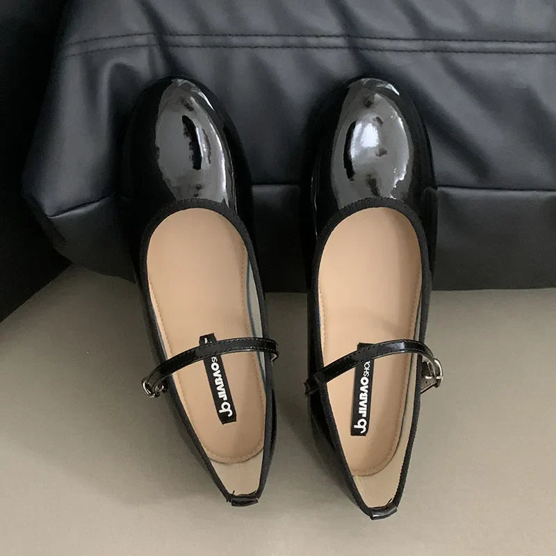 Footwear Shallow Flats With Shoes Round Toe Buckle Strap Flats Mary Janes Lolita Shoes