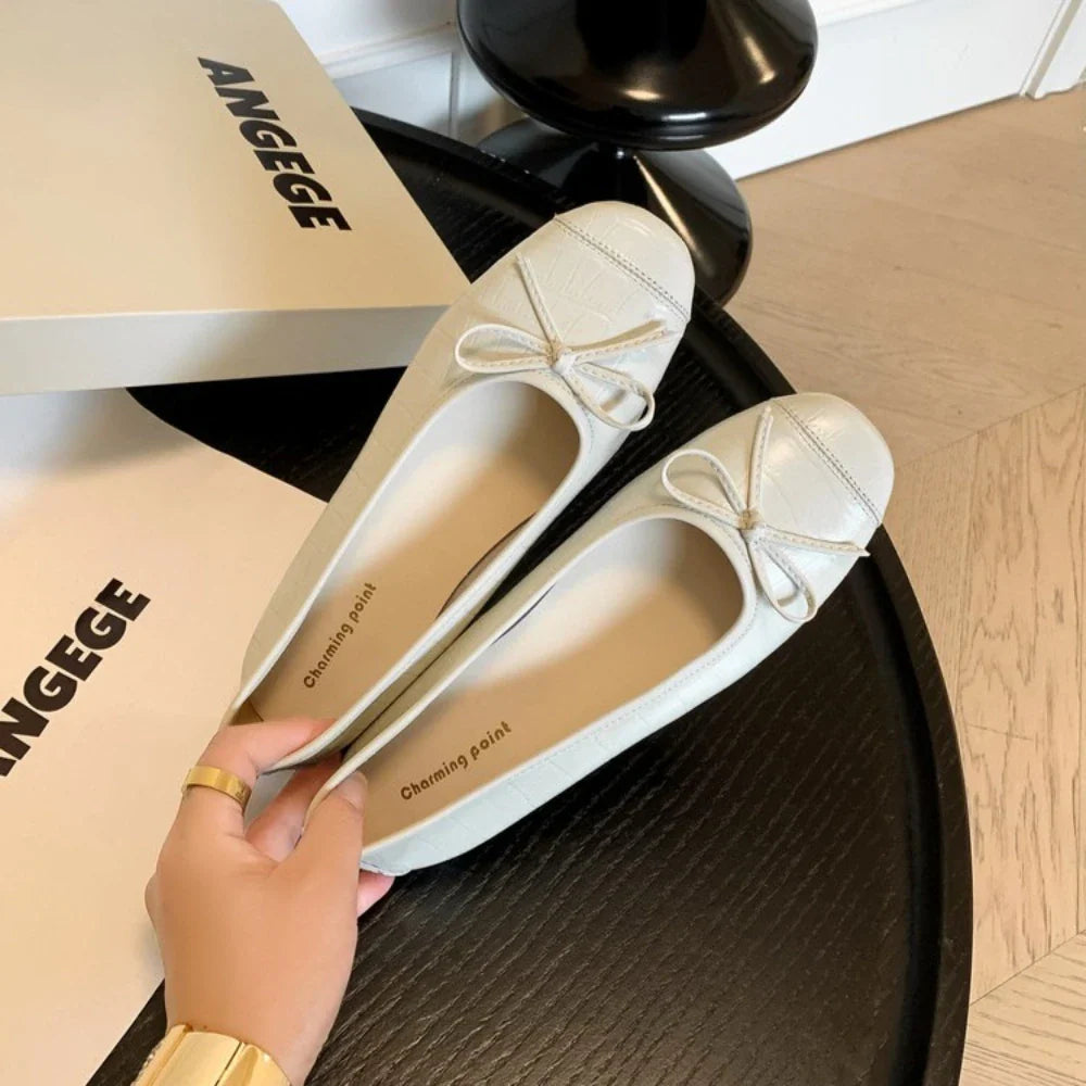 and ballet flat shoes bow and comfortable work shoes work shoes single shoes flats