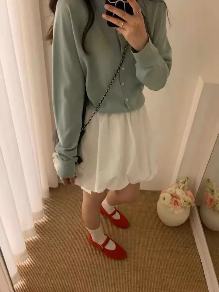 Leather Mary Janes Flats Shoes Cow Suede Buckle Strap Ballet Flats Shoes Shallow Soft Casual Loafers