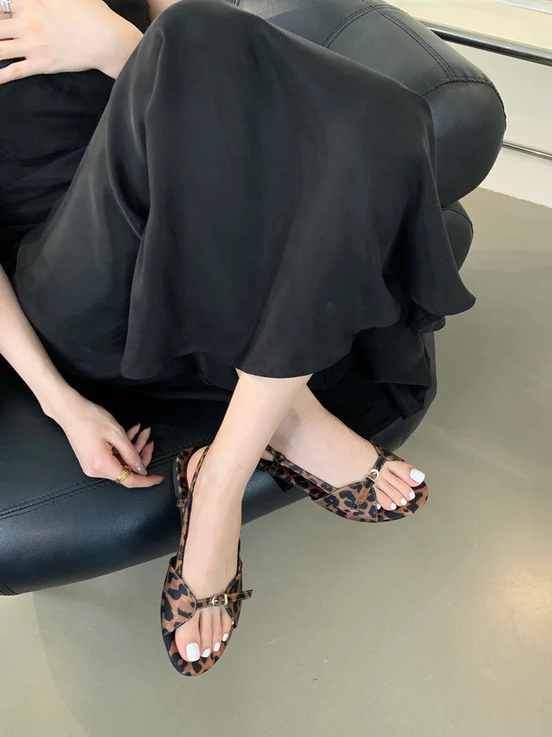 Silver Sandals Flats Brown Belt Buckle Shoes Flats Sandal Comforts Sandalias De Mujer