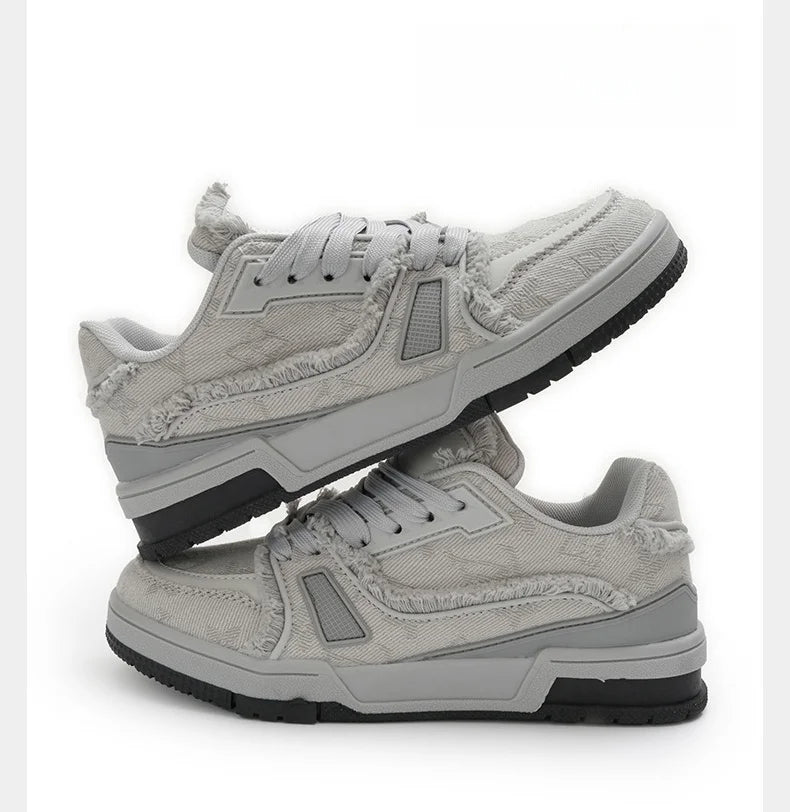 Casual Sneakers Popular Niche Vintage Skateboard All Match Shoes Couple Style Pink Sneakers